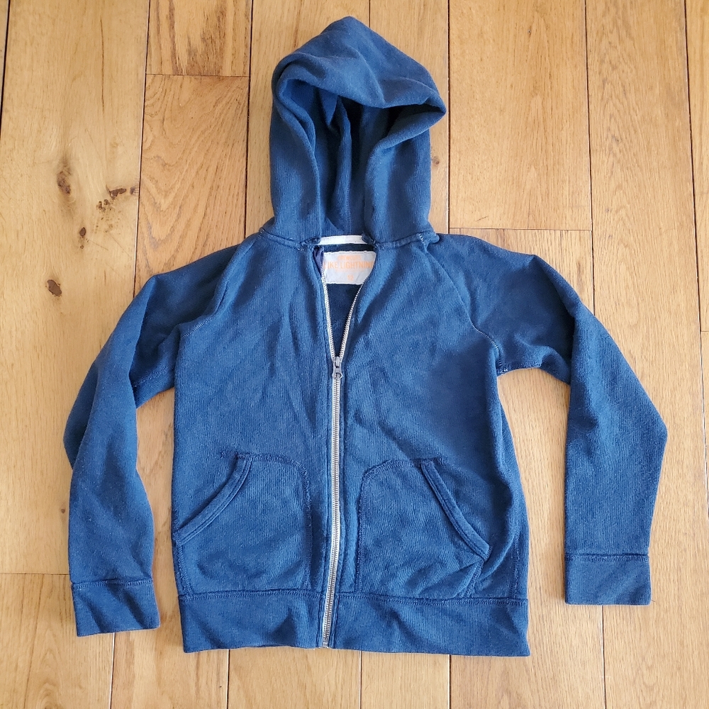 J. Crew Crewcuts Kids Zip Up Blue Hoodie 12